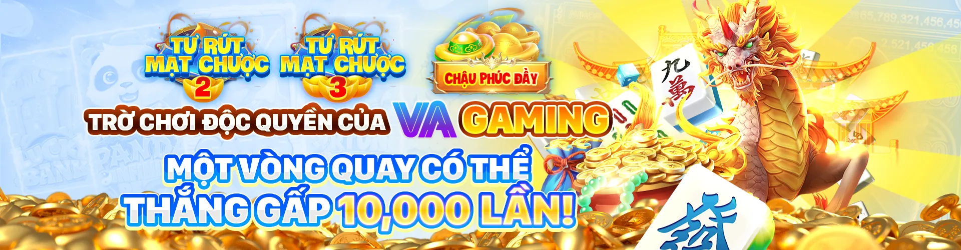 Hình ảnh chính trò chơi slot 6vin với hiệu ứng vàng xanh và máy quay hũ